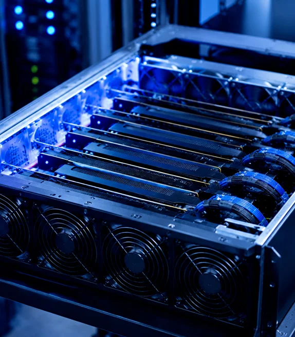 Q-Render GPU render farm server rack
